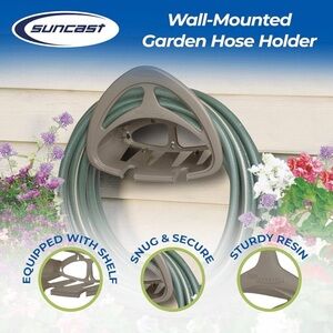 NEW Suncast Resin Garden Hose Holder 2-Pack